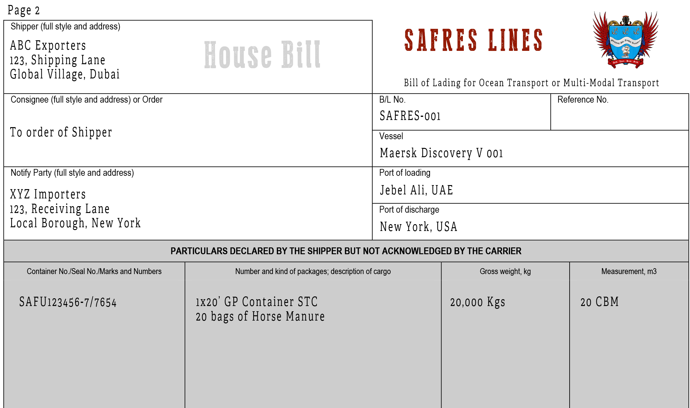 Negotiable Bill of Lading Explained Global Logistics Know How