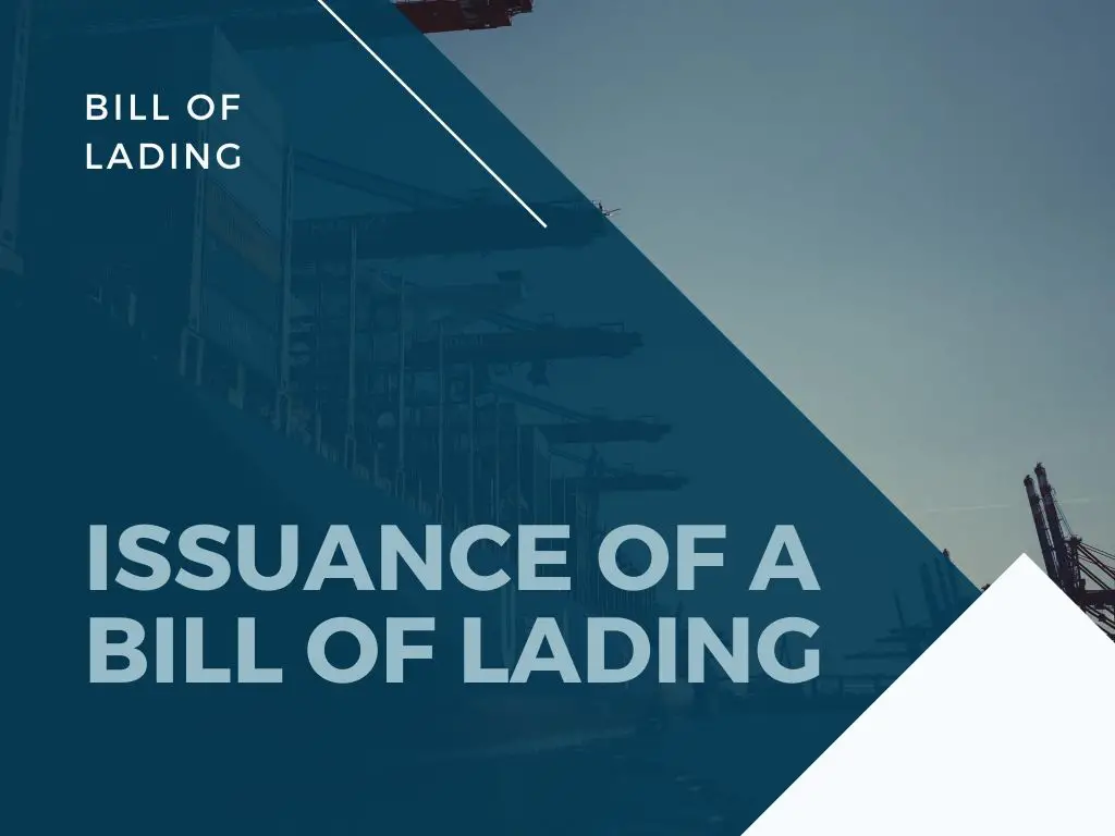 Who Can Issue a Legal Bill of Lading? - Global Logistics ...