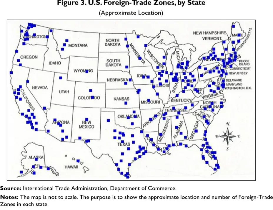 FTZ approximate location