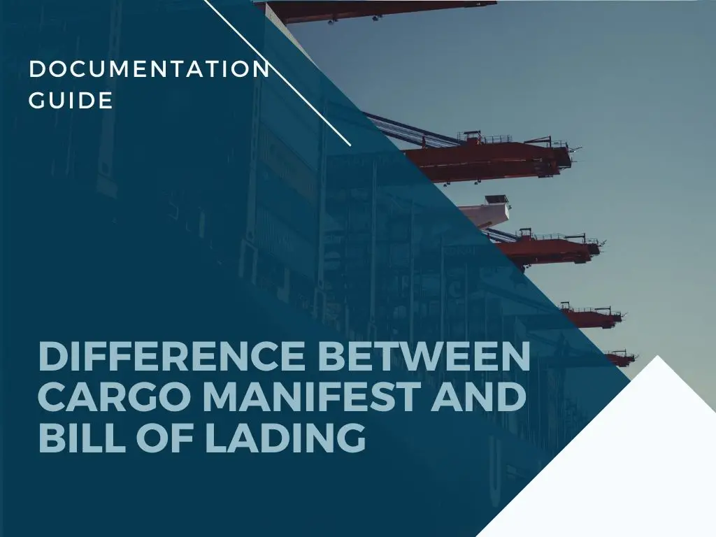 Lodní Manifest vs Bill of Lading