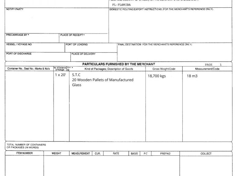 How to Read a Bill of Lading? (Properly) - Global Logistics Know How